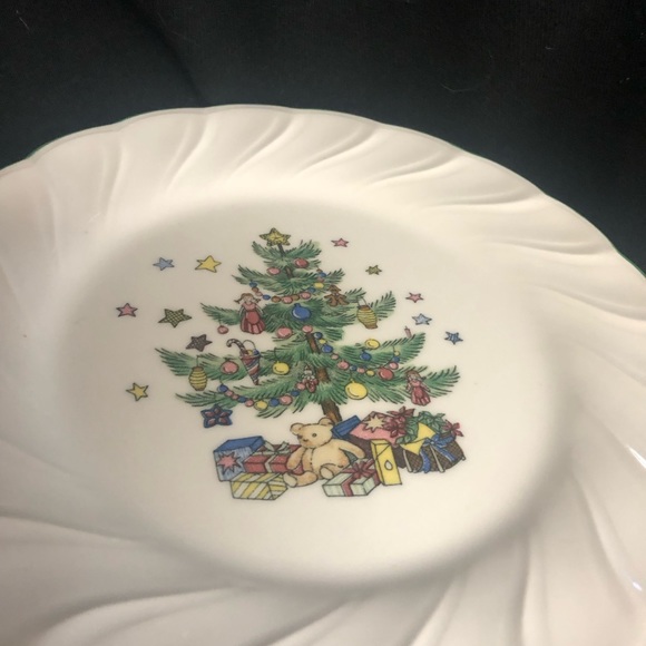Vtg Nikko Christmas plate Cookie candy hors d’ouvers stand - Picture 3 of 7